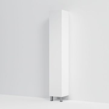 Шкаф-колонна напольный Am.Pm (Ам.Пм) Gem 30 см двери push-to-open, белый глянец, M90CSR0306WG