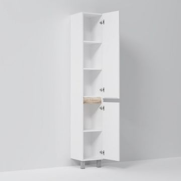 Шкаф-колонна напольный Am.Pm (Ам.Пм) X-Joy 30 см двери, глянец, белый M85ACSR0306WG