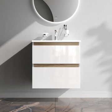 База под раковину Am.Pm (Ам.Пм) X-Joy подвесная, 65 см 2 ящика, белый, M85AFHX0652WG