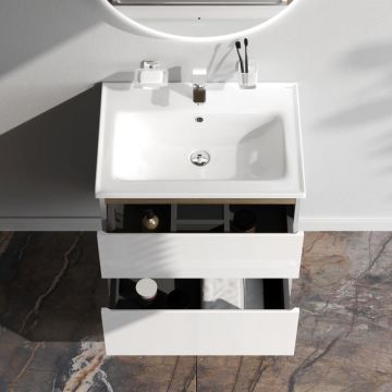 База под раковину Am.Pm (Ам.Пм) X-Joy подвесная, 65 см 2 ящика, белый, M85AFHX0652WG