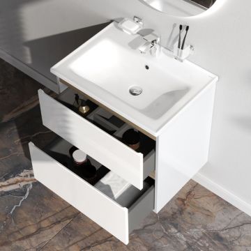 База под раковину Am.Pm (Ам.Пм) X-Joy подвесная, 65 см 2 ящика, белый, M85AFHX0652WG