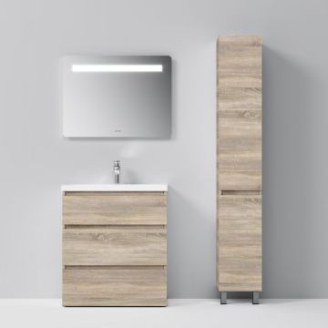 Шкаф-колонна напольный Am.Pm (Ам.Пм) Gem S, 30 см светлый дуб, правый. M91CSR0306OF