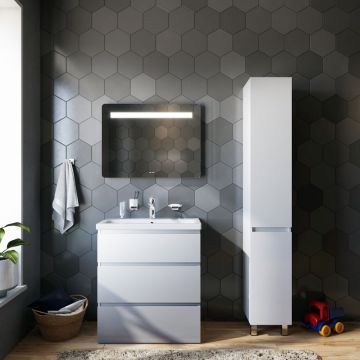 Шкаф-колонна напольный Am.Pm (Ам.Пм) Gem S, 30 см белый глянец. нет. M91CSR0306WG