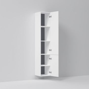 Шкаф-колонна подвесной Am.Pm (Ам.Пм) Gem 30 см двери push-to-open, белый глянец, M90CHR0306WG