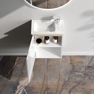 База под раковину Am.Pm (Ам.Пм) X-Joy подвесная, 45 см 1 дверца, белый, M85AFHX0451WG