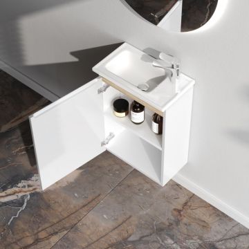 База под раковину Am.Pm (Ам.Пм) X-Joy подвесная, 45 см 1 дверца, белый, M85AFHX0451WG