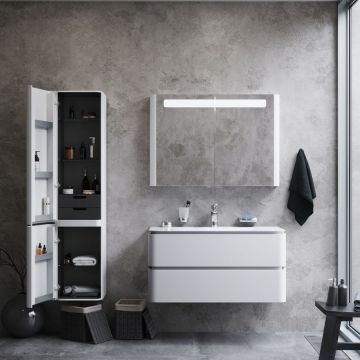 Шкаф-колонна подвесной Am.Pm (Ам.Пм) Sensation, 40 см двери, глянцевая, белый, M30CHL0406WG