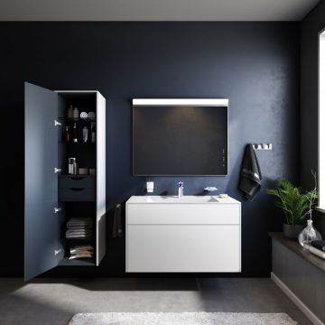 Шкаф-колонна Am.Pm (Ам.Пм) Inspire V2.0, универсальный, подвесной, 40 см push-to-open, белый матовый, M50ACHX0406WM