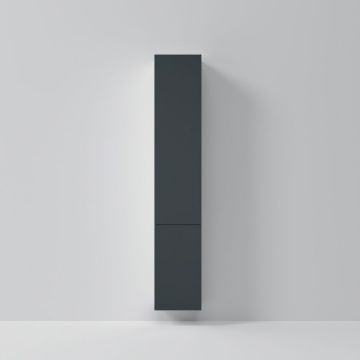 Шкаф-колонна подвесной Am.Pm (Ам.Пм) Gem 30 см двери push-to-open, графит матовый, M90CHR0306GM