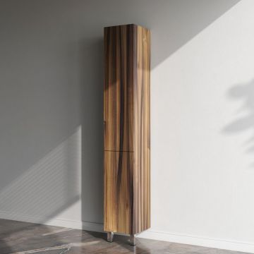 Шкаф-колонна Am.Pm (Ам.Пм) Gem напольный, правый, 30 см, двери, push-to-open, цвет: орех M90CSR0306HF