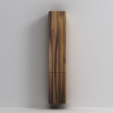 Шкаф-колонна Am.Pm (Ам.Пм) Gem подвесной, левый, 30 см, двери, push-to-open, цвет: орех M90CHL0306HF