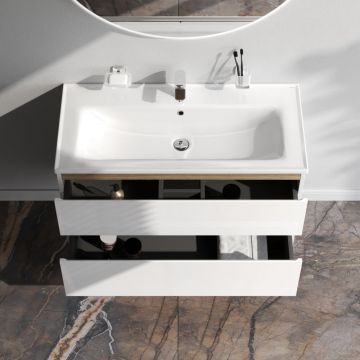 База под раковину Am.Pm (Ам.Пм) X-Joy подвесная, 100 см 2 ящика, белый, M85AFHX1002WG