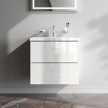 База под раковину Am.Pm (Ам.Пм) Gem подвесная, 60 см 2 ящика push-to-open, белый глянец, M90FHX06022WG