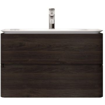 База под раковину Am.Pm (Ам.Пм) Sensation, текстурированная, 80 см ящики, табачный дуб, M30FHX0802TF