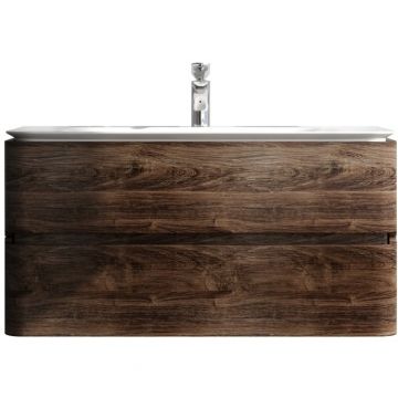 База под раковину Am.Pm (Ам.Пм) Sensation, текстурированная, 100 см ящики, орех, M30FHX1002NF