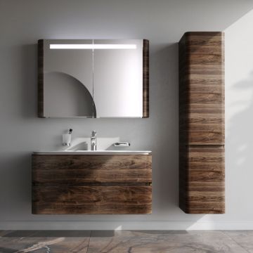 База под раковину Am.Pm (Ам.Пм) Sensation, текстурированная, 100 см ящики, орех, M30FHX1002NF