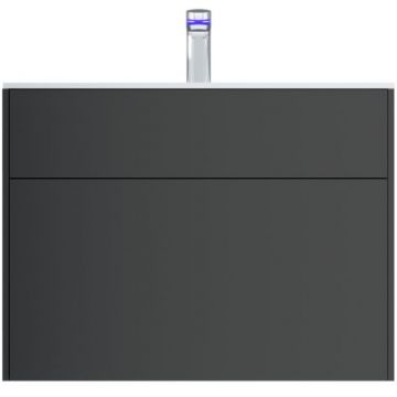 База под раковину Am.Pm (Ам.Пм) Inspire V2.0, 80 см 3 ящика, push-to-open, графит матовый, M50AFHX0803GM