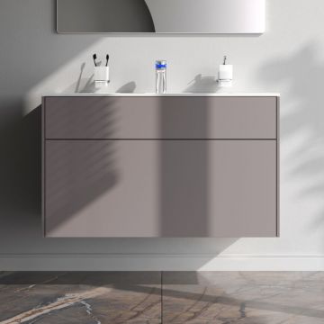 База под раковину Am.Pm (Ам.Пм) Inspire V2.0, 100 см 3 ящика, push-to-open, элегантный серый матовый, M50AFHX1003EGM