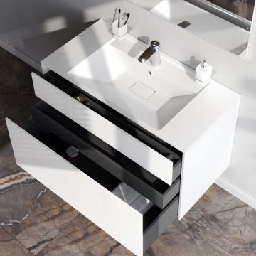 База под раковину Am.Pm (Ам.Пм) Inspire V2.0, 100 см 3 ящика, push-to-open, белый матовый, M50AFHX1003WM