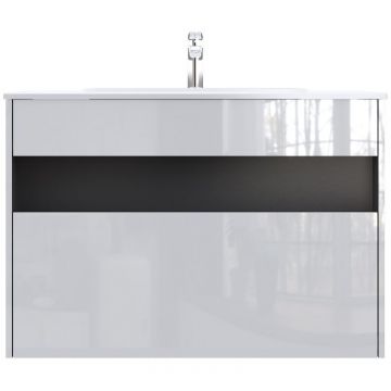 База с нишей Am.Pm (Ам.Пм) Func дерево, 100 см 1 ящик, белый глянец, M8FFUX1001WG