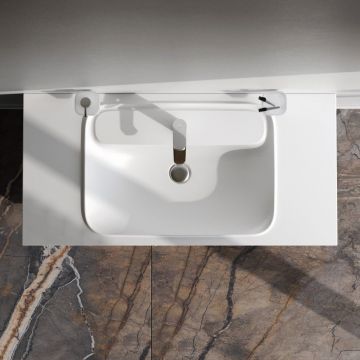 База с нишей Am.Pm (Ам.Пм) Func дерево, 100 см 1 ящик, белый глянец, M8FFUX1001WG