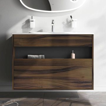 База с нишей Am.Pm (Ам.Пм) Func дерево текстурированное, 100 см 1 ящик, дерево, M8FFUX1001OF