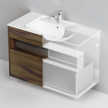 База с нишей Am.Pm (Ам.Пм) Func дерево текстурированное, 100 см 1 ящик, дерево, M8FFUX1001OF