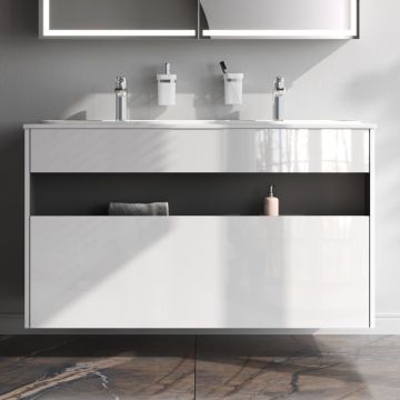 База с нишей Am.Pm (Ам.Пм) Func 120 см 1 ящик, белый глянец, M8FFUX1201WG