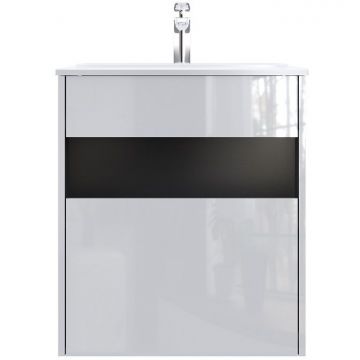 База с нишей Am.Pm (Ам.Пм) Func дерево, 60 см 1 ящик, белый глянец, M8FFUX0601WG