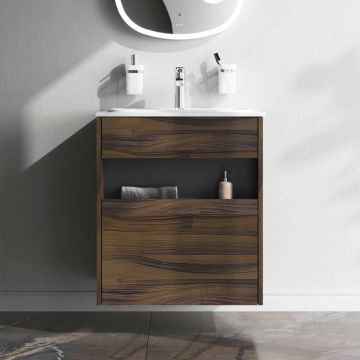 База с нишей Am.Pm (Ам.Пм) Func дерево текстурированное, 60 см 1 ящик, дерево, M8FFUX0601OF