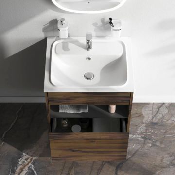 База с нишей Am.Pm (Ам.Пм) Func дерево текстурированное, 60 см 1 ящик, дерево, M8FFUX0601OF