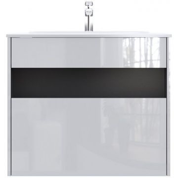 База с нишей Am.Pm (Ам.Пм) Func МДФ, 80 см 1 ящик, белый глянец, M8FFUX0801WG