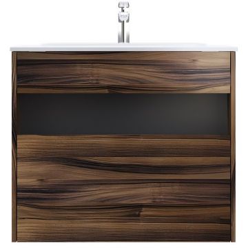 База с нишей Am.Pm (Ам.Пм) Func дерево текстурированное, 80 см 1 ящик, pull-out, M8FFUX0801OF