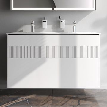 База 2 ящика Am.Pm (Ам.Пм) Func 120 см push-to-open, белый матовый, 2 ящика, M8FFUX1202WM