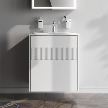 База 2 ящика Am.Pm (Ам.Пм) Func МДФ, 60 см push-to-open, белый матовый, M8FFUX0602WM