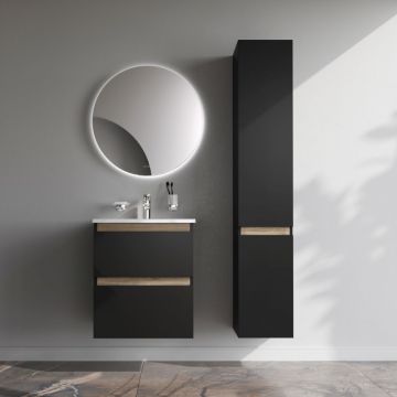 База под раковину Am.Pm (Ам.Пм) X-Joy подвесная, 55 см 2 ящика, черный матовый, M85AFHX0552BM