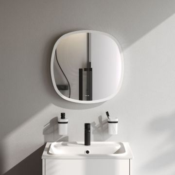 Зеркало универсальное Am.Pm (Ам.Пм) Func LED-подсветка, ИК-сенсор, квадрат, 55 см белый, M8FMOX0551WGS