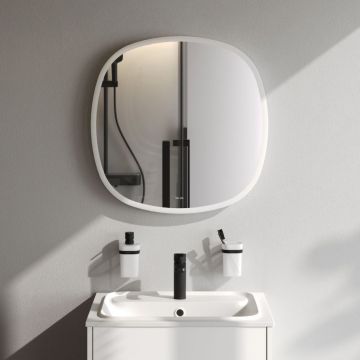 Зеркало универсальное Am.Pm (Ам.Пм) Func LED-подсветка, квадрат, 65 см ИК-сенсор, белый, M8FMOX0651WGS