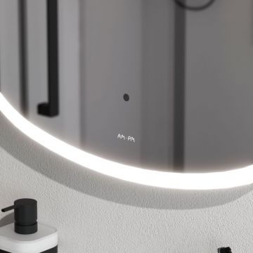 Зеркало универсальное Am.Pm (Ам.Пм) Func LED-подсветка, квадрат, 65 см ИК-сенсор, белый, M8FMOX0651WGS