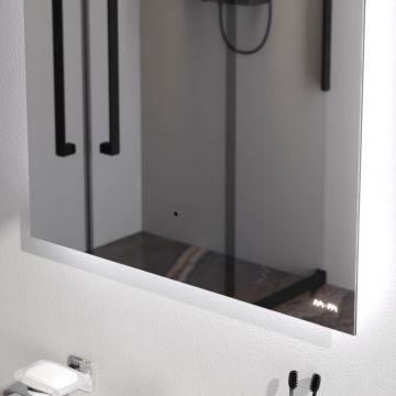 Зеркало Am.Pm X-Joy с интерьерной Led подсветкой, 60 см серый металлик, M85MOX10601S