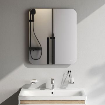 Зеркало Am.Pm (Ам.Пм) X-Joy с интерьерной Led подсветкой, 60 см серый металлик, M85MOX10601S1