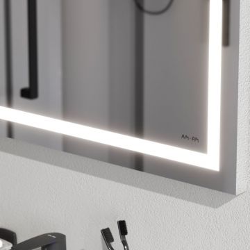 Зеркало настенное Am.Pm (Ам.Пм) Gem LED-подсветка, 65 см серебристый, M91AMOX0651WG
