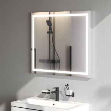 Зеркало настенное Am.Pm (Ам.Пм) Gem LED-подсветка, 80 см серебристый, M91AMOX0801WG