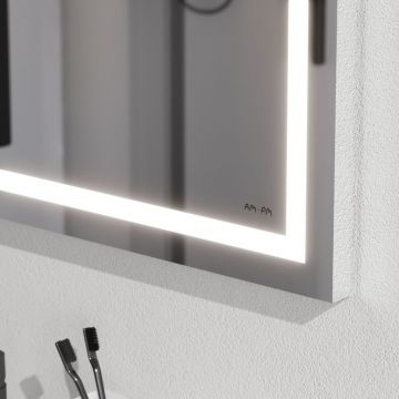 Зеркало настенное Am.Pm (Ам.Пм) Gem LED-подсветка, 80 см серебристый, M91AMOX0801WG