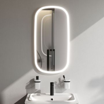 Зеркало универсальное Am.Pm (Ам.Пм) Func LED-подсветка, ИК-сенсор, 45*86 см белый, M8FMOX0451WGH