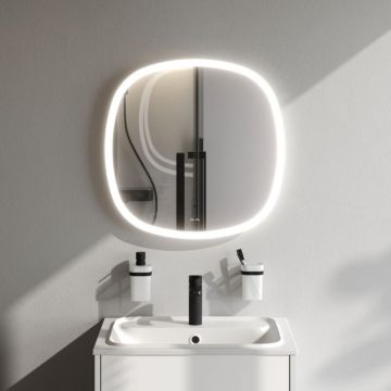 Зеркало универсальное Am.Pm (Ам.Пм) Func квадрат, 60 см ИК-сенсор, серый металлик, M8FMOX0601WGS