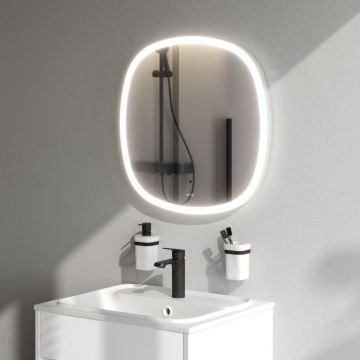 Зеркало универсальное Am.Pm (Ам.Пм) Func квадрат, 60 см ИК-сенсор, серый металлик, M8FMOX0601WGS