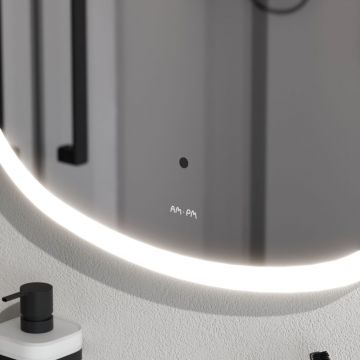 Зеркало универсальное Am.Pm (Ам.Пм) Func квадрат, 60 см ИК-сенсор, серый металлик, M8FMOX0601WGS