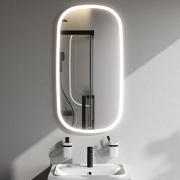 Зеркало Am.Pm (Ам.Пм) Func LED-подсветка, 55*100 см белый, ИК-сенсор, M8FMOX0551WGH