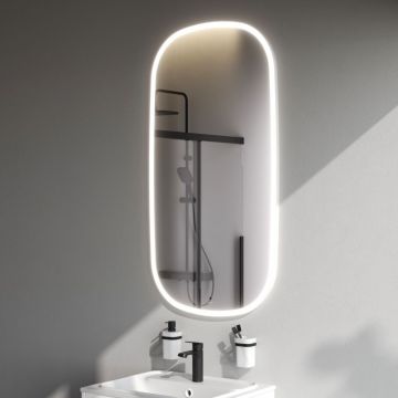 Зеркало универсальное Am.Pm (Ам.Пм) Func LED-подсветка, ИК-сенсор, 65*124 см белый, M8FMOX0651WGH